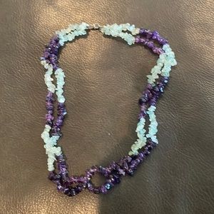 Amethyst and Aquamarine necklace